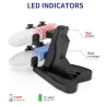 PS5 controller charger - charging dock - dual handle - wireless - USB - LEDAccessories