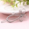 Bow-knot butterfly - metal hair clip - with pearlsHair clips
