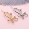 Bow-knot butterfly - metal hair clip - with pearlsHair clips