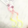 Hair clip with colorful hair - star / heart / butterfly - 2 piecesWigs