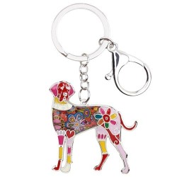 Great dane - enamel dog - metal keychain
