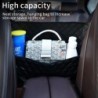Leather storage bag - back car seat organiser
