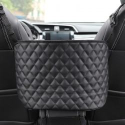 Leather storage bag - back car seat organiser