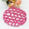 Hair bun cover - handmade - crochet design - with pearls