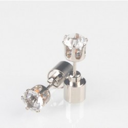 Small earring - with LED - stainless steel - 1 piece