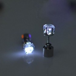 Small earring - with LED - stainless steel - 1 piece