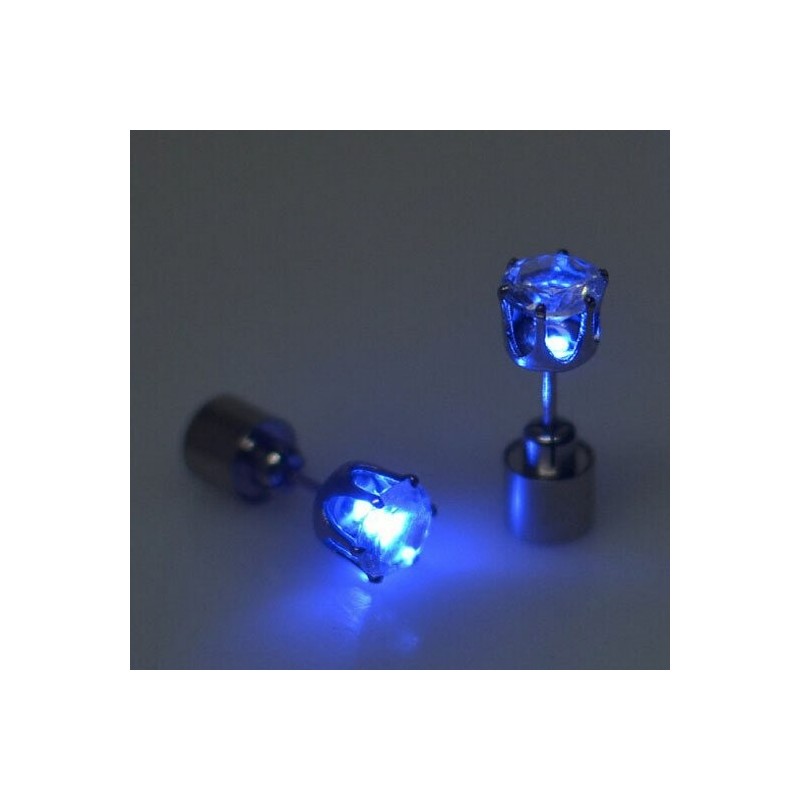 Small earring - with LED - stainless steel - 1 piece