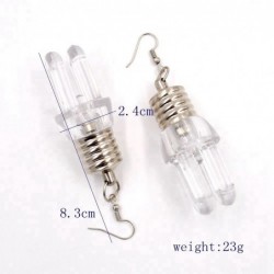 Bulb shaped earrings - with LED light
