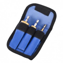 HSS drill bits - straight groove - titanium coated - for wood / metal cutting - 3 pieces