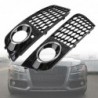 Grille intake cover - with fog light hole - honeycomb mesh - for Audi A4 B8 RS4