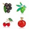 Colorful fruits shape - crystal brooch