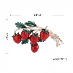 Elegant brooch with a sprig of strawberriesBrooches