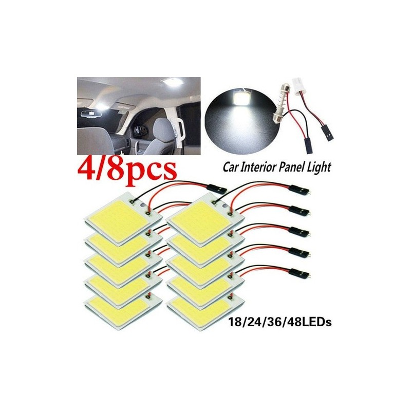 Car interior panel light - LED bulb - SMD - COB - T10 - 4W - 12V