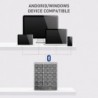 Portable numeric keyboard - Bluetooth - with USB HUB splitter