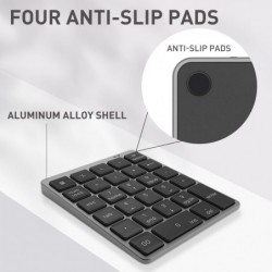 Portable numeric keyboard - Bluetooth - with USB HUB splitter