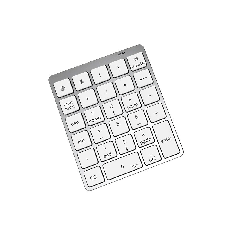 Portable numeric keyboard - Bluetooth - with USB HUB splitter