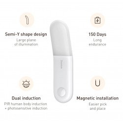 Baseus - induction lamp - night light - with motion sensor - USB - LED