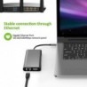 USB type-C - HUB type-C to HDMI 4K VGA adapter - RJ45 Lan Ethernet - SD - TF - 3.5mm jackHDMI switchers