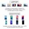 USB type-C - HUB type-C to HDMI 4K VGA adapter - RJ45 Lan Ethernet - SD - TF - 3.5mm jackHDMI switchers