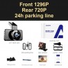 AZDOME M17 - dash cam - DVR - parking monitor - WiFi - night vision - dual lensDash cams
