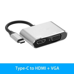 USB type-C - HUB type-C to HDMI 4K VGA adapter - RJ45 Lan Ethernet - SD - TF - 3.5mm jackHDMI switchers