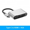USB type-C - HUB type-C to HDMI 4K VGA adapter - RJ45 Lan Ethernet - SD - TF - 3.5mm jackHDMI switchers