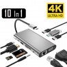 USB type-C - HUB type-C to HDMI 4K VGA adapter - RJ45 Lan Ethernet - SD - TF - 3.5mm jackHDMI switchers
