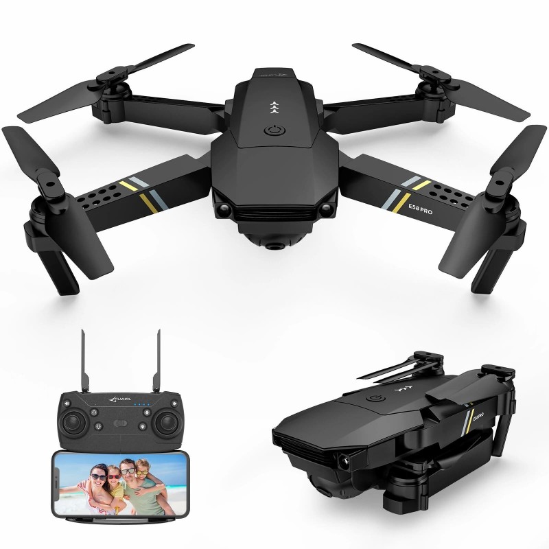 FLYHAL E58 PRO - WIFI - FPV - 1080P HD Camera - Foldable - RC Drone Quadcopter - RTFDrones FLYHAL E58 PRO - WIFI - FPV - 1080P HD Camera - Foldable - RC Drone Quadcopter - RTFDrones
