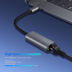 USB-C to RJ45 - Lan adapter - for MacBook Pro Samsung type-C - network card - Ethernet