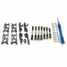 Metal steering swing arm base - C rear Hub seat - servo pull rod - for WLtoys-S 1:14 144001 RC car
