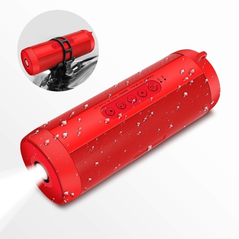 Wireless Bluetooth speaker - mini column box - TF card - waterproof - with torch