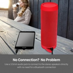 Wireless Bluetooth speaker - mini column box - TF card - waterproof - with torch