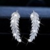 Crystal feathers - elegant stud earringsEarrings