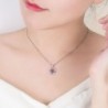 Crystal four-leaf clover - 925 sterling silver necklace - 45cm