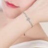 Crystal four-leaf clover bracelet - 925 sterling silver