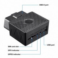 Car GPS tracker - anti-theft - with OBD / GPRS indicators / vibration alarmGPS trackers