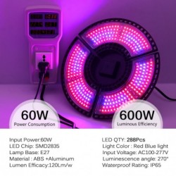 Plant grow light - AC86-265V - E27 - 80W / 500W / 600W - LED - full spectrum