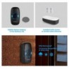 M523 - wireless doorbell kit - with touch button / 32 sounds - waterproof - LED