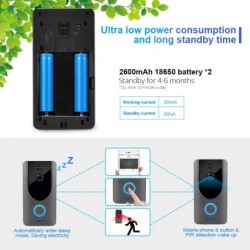 KERUI - 1080P - smart WiFi doorbell - chime - 2MP camera - video intercom