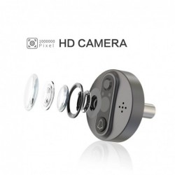 Smart video doorbell - with peephole / PIR motion detection / APP / WiFi - remote control