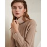 Loose knitted dress - long sweater - with turtleneck / long sleeveDresses