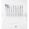 Ceramic rotary drill bits - cone tips - for electric manicure / pedicure machine - 10 pieces