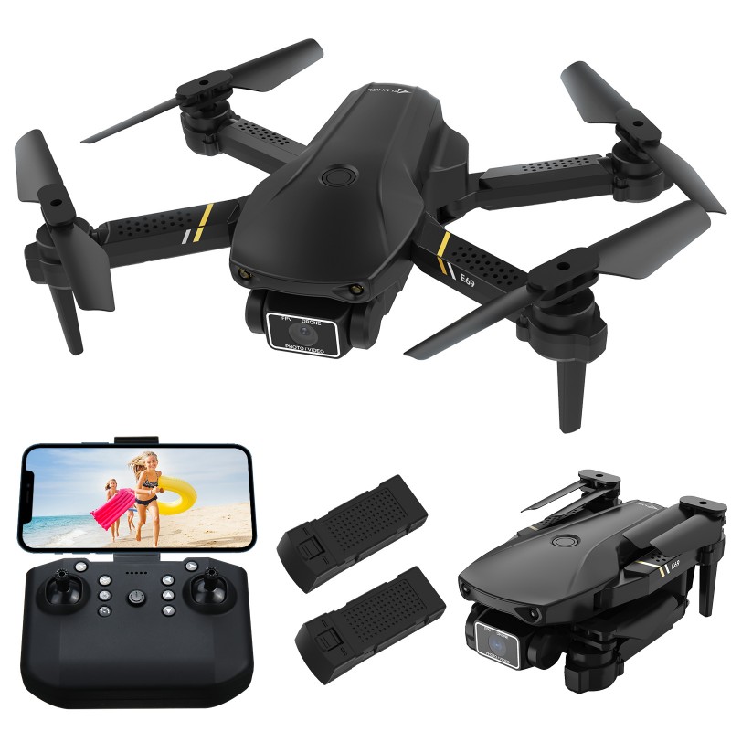 FLYHAL E69 - WIFI - FPV - 1080P HD Wide Angle Camera - Foldable - RC Drone Quadcopter - RTF FLYHAL E69 - WIFI - FPV - 1080P HD Wide Angle Camera - Foldable - RC Drone Quadcopter - RTF