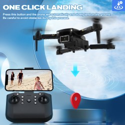 FLYHAL E69 - WIFI - FPV - 1080P HD Wide Angle Camera - Foldable - RC Drone Quadcopter - RTF
