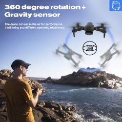 FLYHAL E69 - WIFI - FPV - 1080P HD Wide Angle Camera - Foldable - RC Drone Quadcopter - RTF