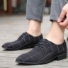 Classic pointed toe shoe shoes - laced-up - black lattice