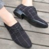 Classic pointed toe shoe shoes - laced-up - black lattice