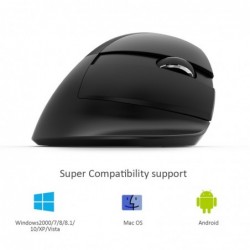 Delux M618Mini GX - 2.4GHz - 6 buttons - wireless mouse - vertical - ergonomic - USBMouses
