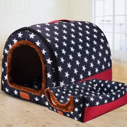 Foldable pet house - portable soft kennel - bed - for dogs / cats