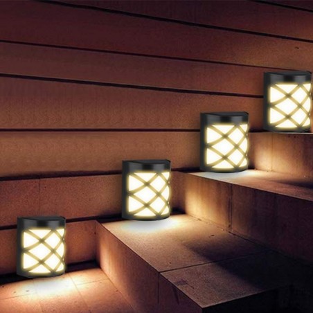Solar wall lamp - garden light - with motion sensor - waterproof - 6 LEDSolar lighting